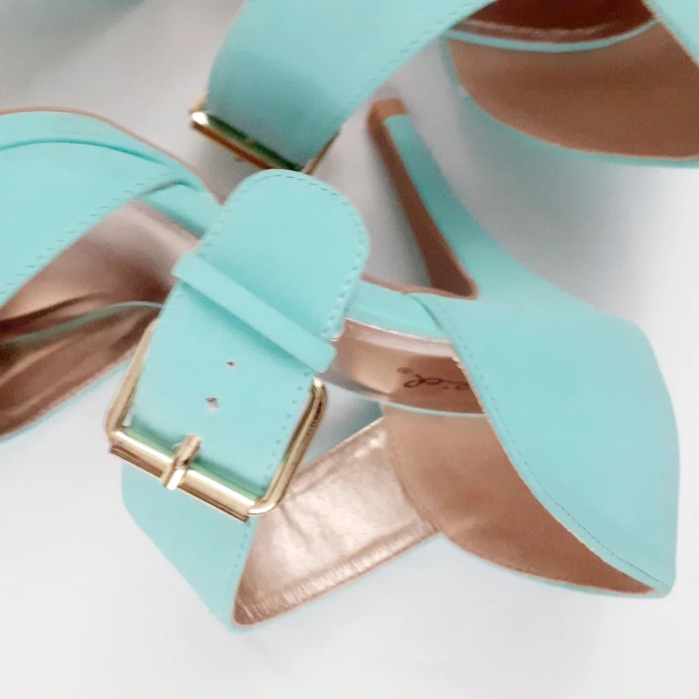 Qupid Women's Mint Green Suede Platform Sz 7.5
